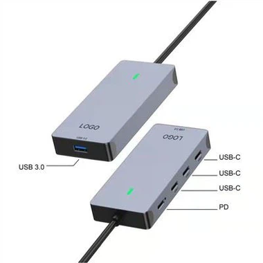 USB4 Thunderbolt4 Hoover Ridge 5 in 1 HUB 60 Vt zaryadlash